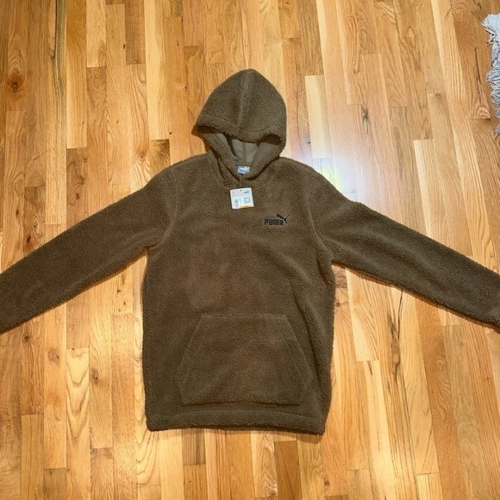 Puma Essential Elevated Sherpa Pullover Hoodie Me… - image 2